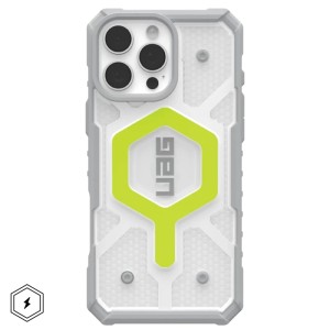 UAG Pathfinder Clear with MagSafe Series Case for Apple iPhone 16 Pro Max Active Neon (Прозрачный)