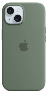 Чехол Apple iPhone 15 Silicone Case с MagSafe, Cypress (MT0X3)