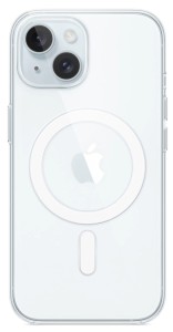 Чехол Apple iPhone 15 Clear Case с MagSafe, прозрачный (MT203)