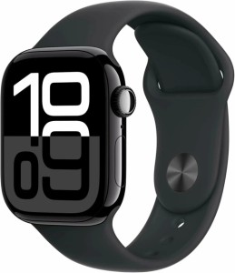 Часы Apple Watch Series 10 42 mm Aluminum Case Jet Black with Black Sport Band S/M