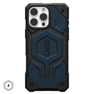 UAG Monarch Pro with MagSafe Series Case for Apple iPhone 16 Pro Max Carbon Mallard (Синий)