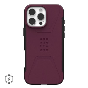 UAG Civilian with MagSafe Series Case for Apple iPhone 16 Pro Max Bordeaux (Красный)