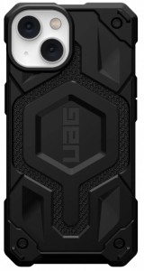 Чехол UAG Monarch Pro с MagSafe для iPhone 14 Plus, черный кевлар (Kevlar Black) 114029113940