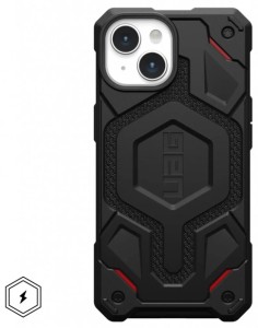 Чехол UAG Monarch Pro с MagSafe для iPhone 15 Plus, черный кевлар (Kevlar Black) 114220113940