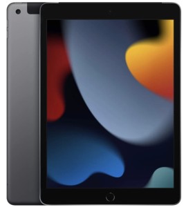 Планшет Apple iPad 10.2 (2021) 64GB Wi-Fi (Wi‑Fi, 64 ГБ, Чёрный, 3 ГБ)