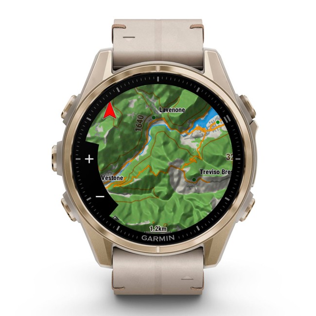 Смарт-часы Garmin Fenix 8 43 mm AMOLED Sapphire with Leather Band