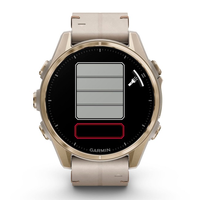 Смарт-часы Garmin Fenix 8 43 mm AMOLED Sapphire with Leather Band