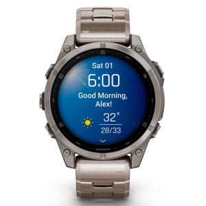 Смарт-часы Garmin Fenix 8 47 mm AMOLED Sapphire Titanium with Vented Titanium Bracelet