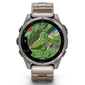 Смарт-часы Garmin Fenix 8 47 mm AMOLED Sapphire Titanium with Vented Titanium Bracelet