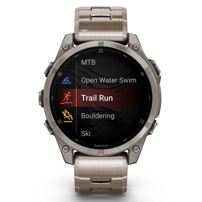 Смарт-часы Garmin Fenix 8 47 mm AMOLED Sapphire Titanium with Vented Titanium Bracelet