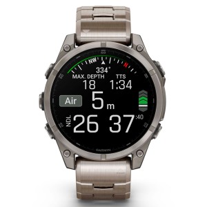 Смарт-часы Garmin Fenix 8 47 mm AMOLED Sapphire Titanium with Vented Titanium Bracelet