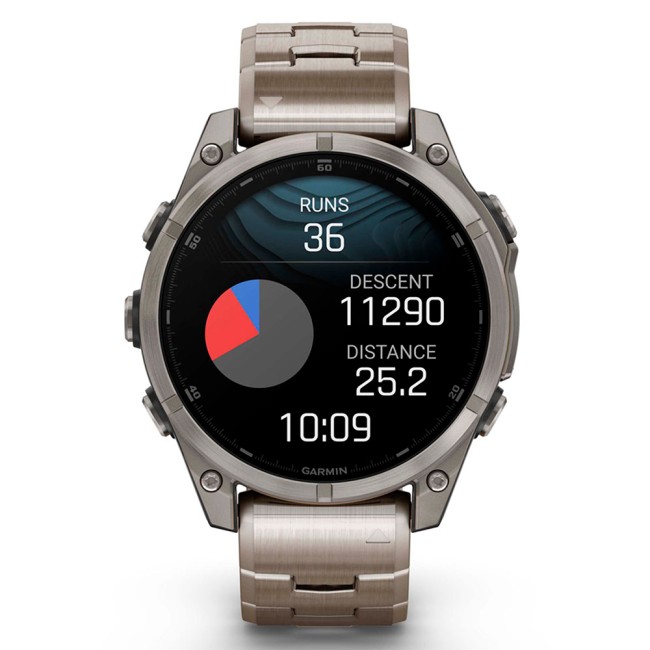 Смарт-часы Garmin Fenix 8 47 mm AMOLED Sapphire Titanium with Vented Titanium Bracelet