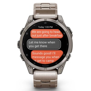 Смарт-часы Garmin Fenix 8 47 mm AMOLED Sapphire Titanium with Vented Titanium Bracelet