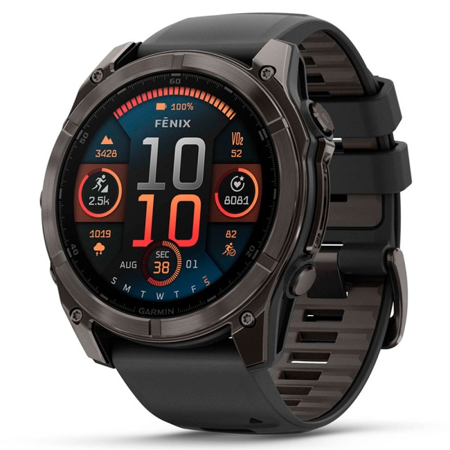 Смарт-часы Garmin Fenix 8 51 mm AMOLED Sapphire with Silicone Band