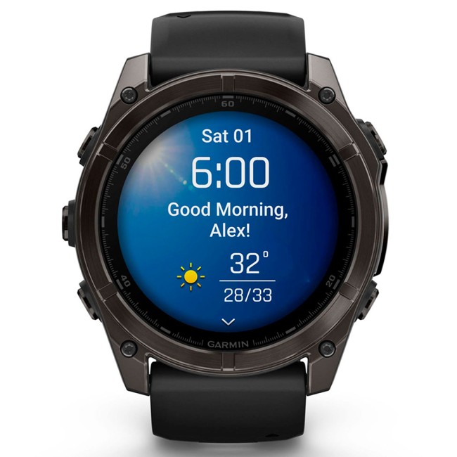 Смарт-часы Garmin Fenix 8 51 mm AMOLED Sapphire with Silicone Band