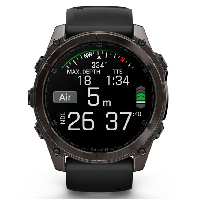 Смарт-часы Garmin Fenix 8 51 mm AMOLED Sapphire with Silicone Band