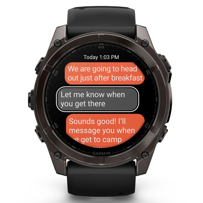 Смарт-часы Garmin Fenix 8 51 mm AMOLED Sapphire with Silicone Band