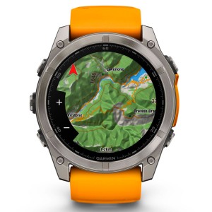 Смарт-часы Garmin Fenix 8 51 mm AMOLED Sapphire Titanium with Silicone Band