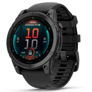 Смарт-часы Garmin Fenix E 47 mm AMOLED Stainless Steel with Silicone Band