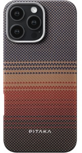 Чехол PITAKA Tactile Woven case для iPhone 16 Pro, Sunset (KI1601SU)