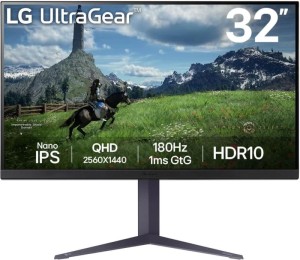 Монитор LG 31.5" UltraGear 32GS85Q-B IPS LED черный