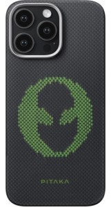 Чехол Pitaka Aries Tactile Woven Case для iPhone 16 Pro Max, Alien (KI1601ALP)