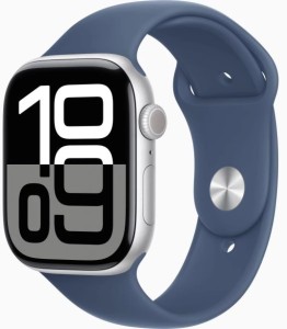 Часы Apple Watch Series 10 GPS 46mm Silver Aluminum Case/Denim Sport Band