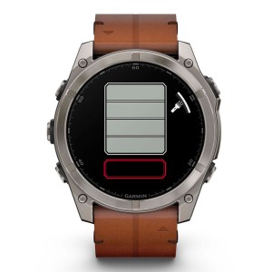 Смарт-часы Garmin Fenix 8 51 mm AMOLED Sapphire Titanium with Leather Band