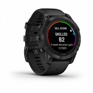 Умные часы Garmin fēnix 7 Pro Solar Edition серый с черным ремешком