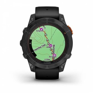 Умные часы Garmin fēnix 7 Pro Solar Edition серый с черным ремешком