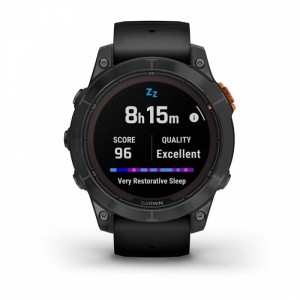 Умные часы Garmin fēnix 7 Pro Solar Edition серый с черным ремешком