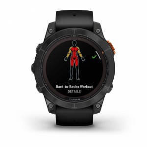 Умные часы Garmin fēnix 7 Pro Solar Edition серый с черным ремешком