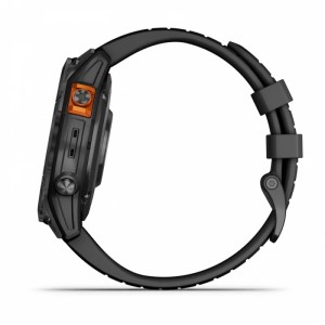 Умные часы Garmin fēnix 7 Pro Solar Edition серый с черным ремешком