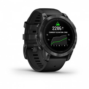 Умные часы Garmin Epix Pro (Gen 2) Standard Edition 47 мм, серый, черный ремешок