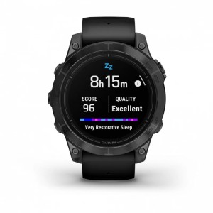 Умные часы Garmin Epix Pro (Gen 2) Standard Edition 47 мм, серый, черный ремешок