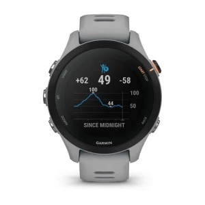 Умные часы Garmin Forerunner 255S со светло-серым ремешком