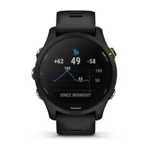 Умные часы Garmin Forerunner 255 Music с черным ремешком