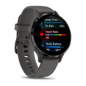 Умные часы Garmin Venu 3S серый с темно-серым безелем