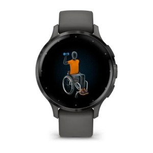 Умные часы Garmin Venu 3S серый с темно-серым безелем