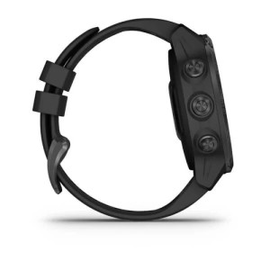 Умные часы Garmin Descent Mk2s угольно-серый корпус с DLC-покрытием, черный силиконовый ремешок