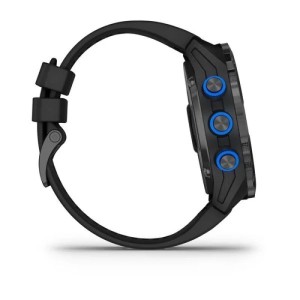 Комплект умные часы Garmin Descent MK2I, титановые с DLC-покрытием и черным ремешком + датчик Descent T1