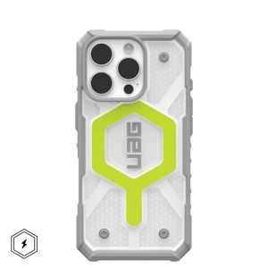 UAG Pathfinder Clear with MagSafe Series Case for Apple iPhone 16 Pro Active Neon (Прозрачный)