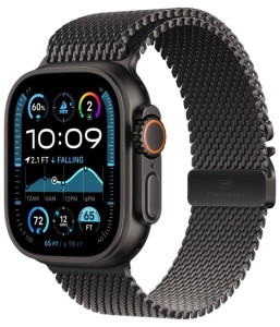 Умные часы Apple Watch Ultra 2 49 мм Titanium Case GPS + Cellular, black/black titanium milanese loop, M