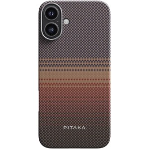 Чехол Pitaka Tactile Woven case для iPhone 16 Plus Sunset