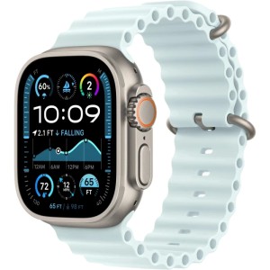 Смарт-часы Apple Watch Ultra 2 (2024) 49mm Natural Titanium Case with Ice Blue Ocean Band