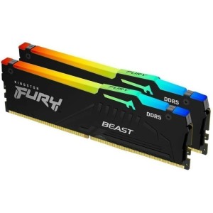 Оперативная память 32Gb DDR5 6000MHz Kingston Fury Beast RGB (KF560C40BBAK2-32) (2x16Gb KIT)