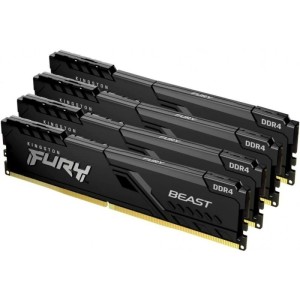 Оперативная память 128Gb DDR4 2666MHz Kingston Fury Beast Black (KF426C16BBK4/128) (4x32Gb KIT)