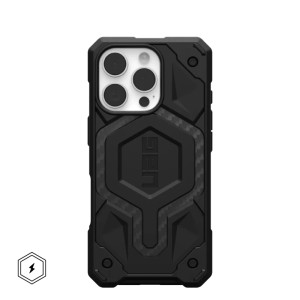 UAG Monarch Pro with MagSafe Series Case for Apple iPhone 16 Pro Carbon Fiber (Чёрный)