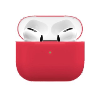 Силиконовый чехол VLP Silicone Case Soft Touch с кольцом для Apple AirPods 3 Red