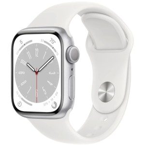 Смарт-часы Apple Watch Series 8 GPS 45mm Silver/White Sport Band